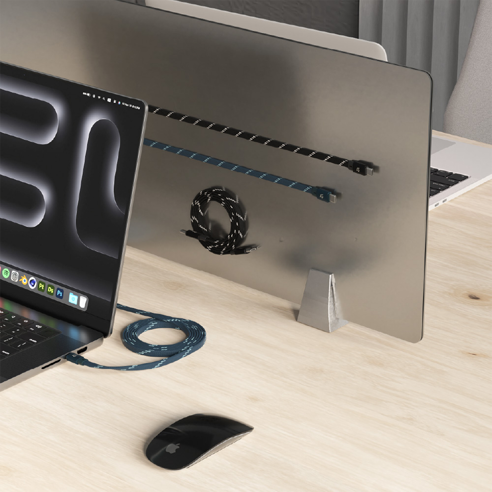 Adam Elements CASA MF200 USB-C a USB-C 60W Cable de carga Magnético - Negro