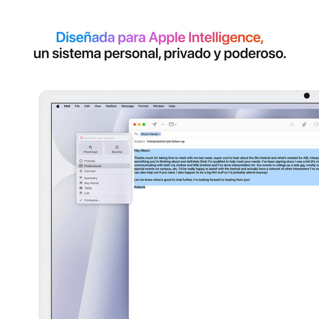 iMac 24" M4 con Vidrio Nanotexturizado - 10 CPU, 10 GPU, 16 GB, 256 GB - Plata