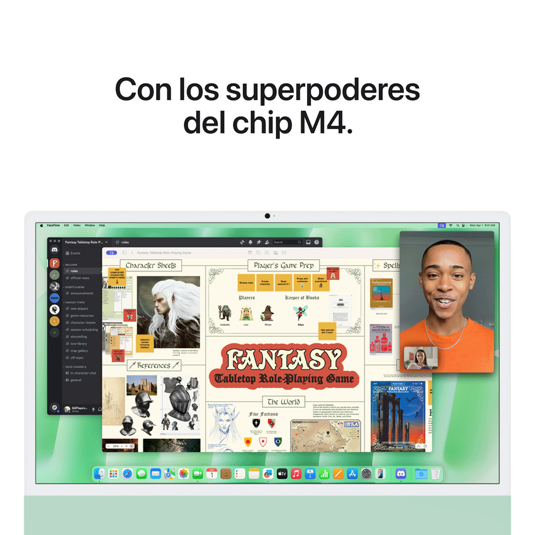 iMac 24" M4 - 8 CPU, 8 GPU, 16 GB, 256 GB - Verde