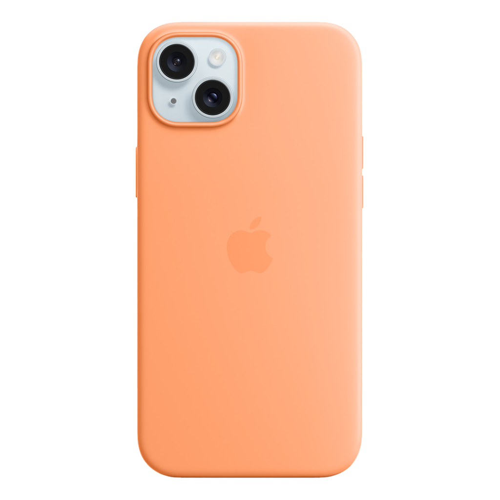 Apple Funda de Silicona con MagSafe para iPhone 15 Plus - Naranjada